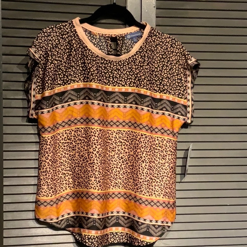 Multicolor short sleeve top NWT